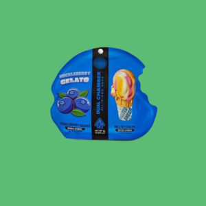 Dual Chamber THC Vape Pen 0.5+0.5ml Huckleberry Gelato & Melted Sherb